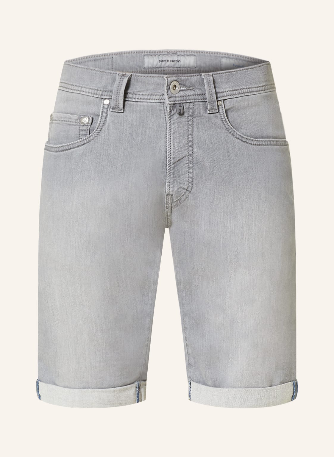 Image of Pierre Cardin Jeansshorts Lyon Modern Fit grau