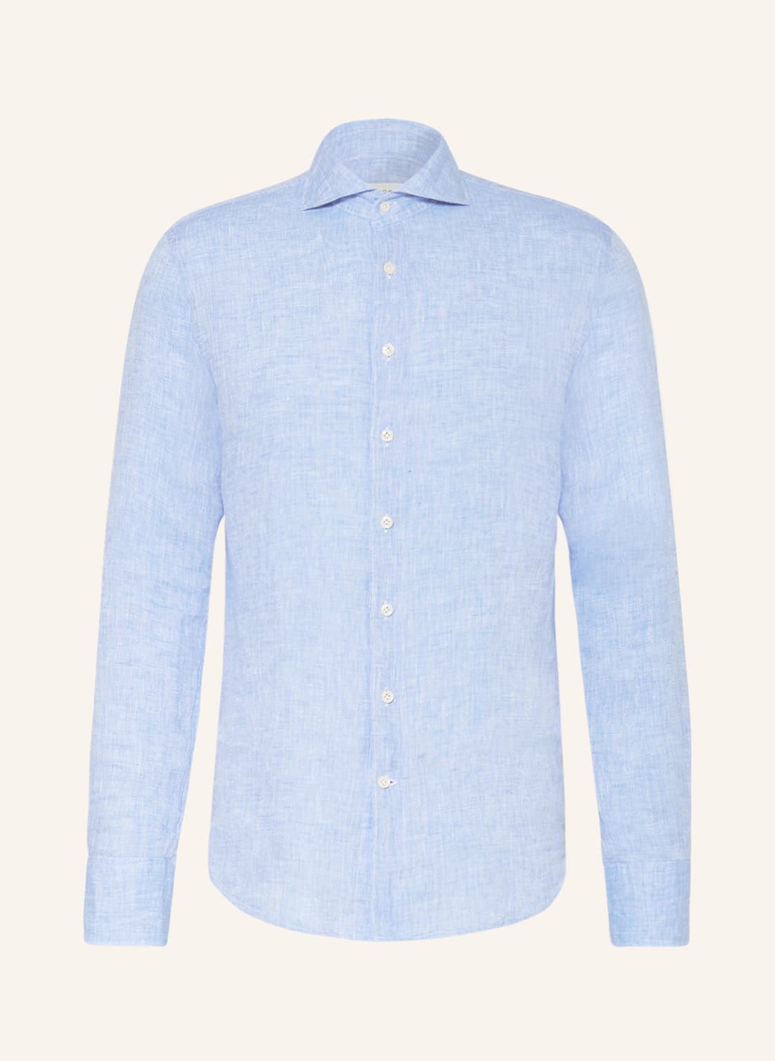 Image of Profuomo Leinenhemd Slim Fit blau