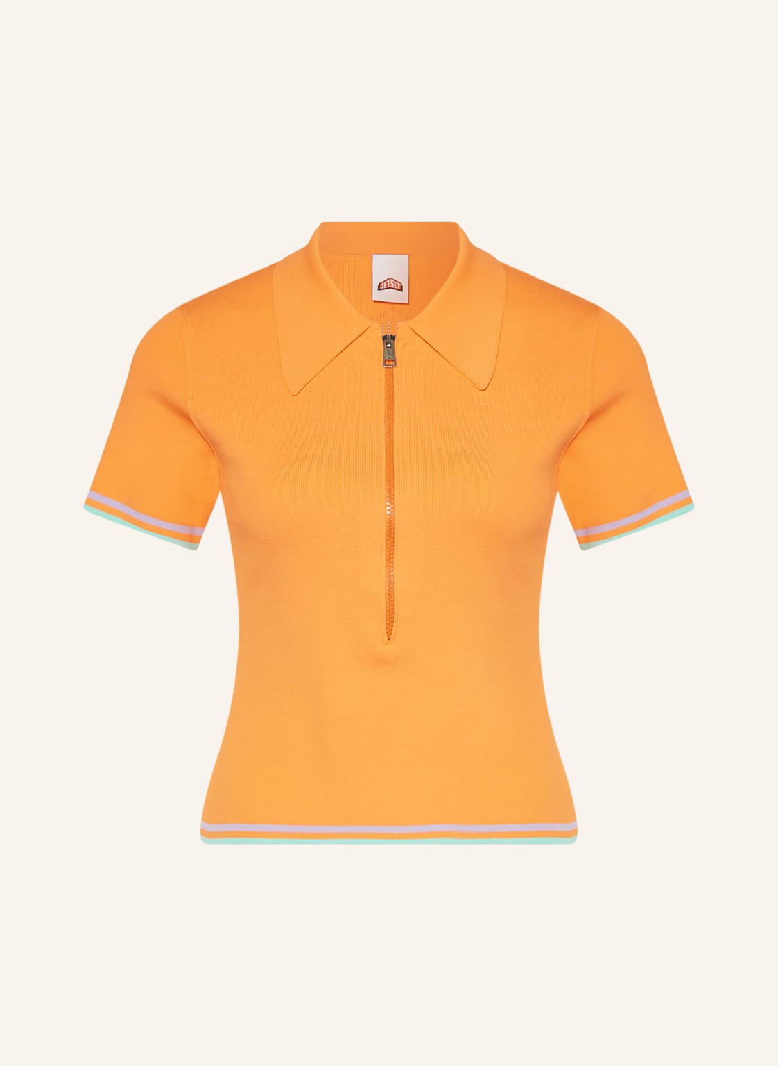 Image of Jetset Strick-Poloshirt Paula orange