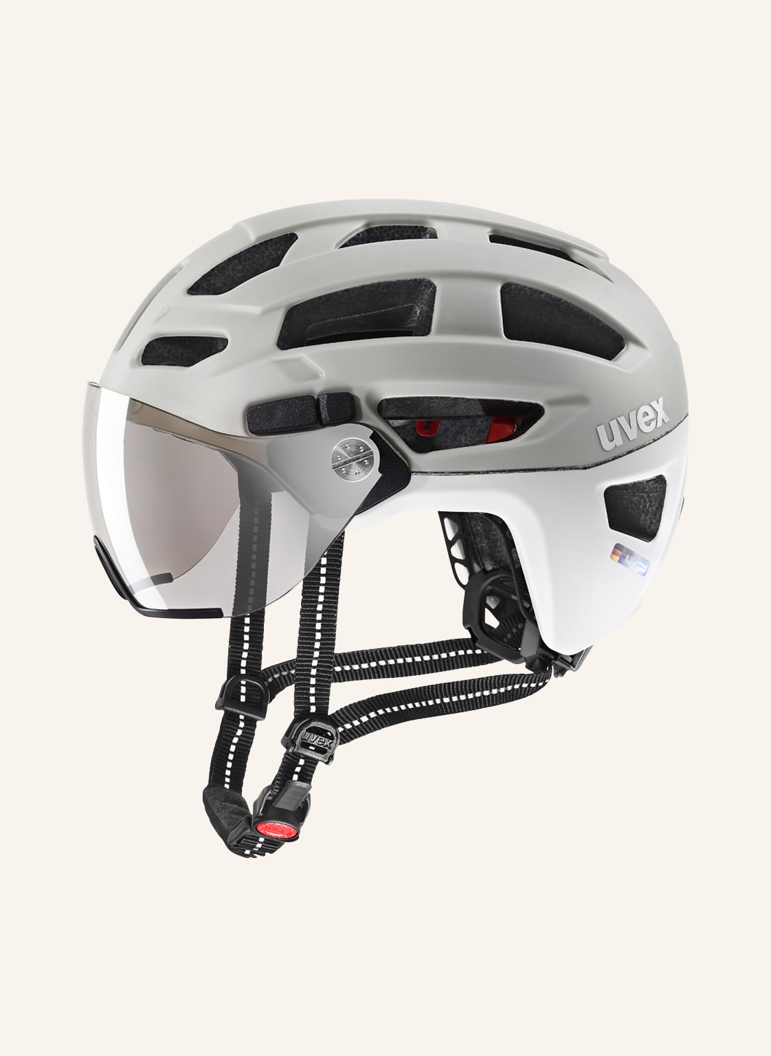 Image of Uvex Fahrradhelm Finale Visor beige