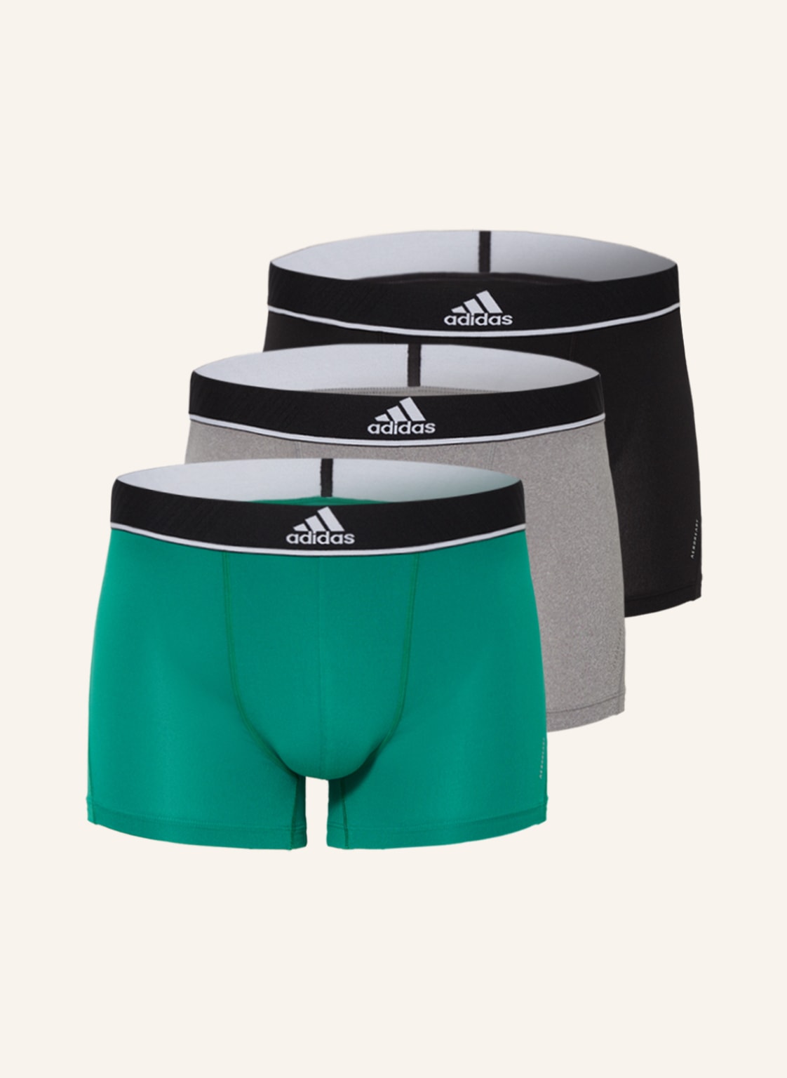 Image of Adidas 3er-Pack Boxershorts gruen