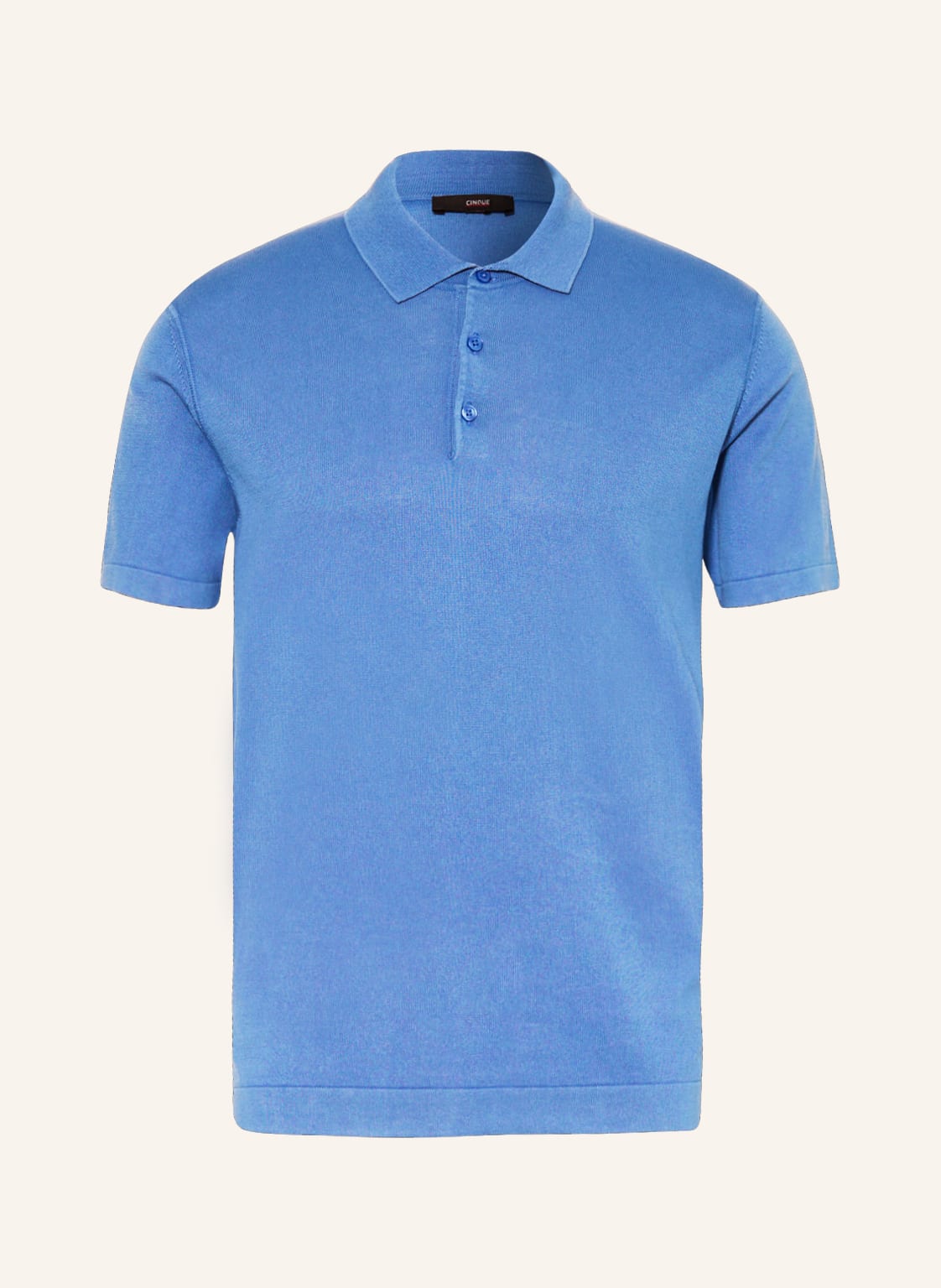 Image of Cinque Strick-Poloshirt Cicaden blau
