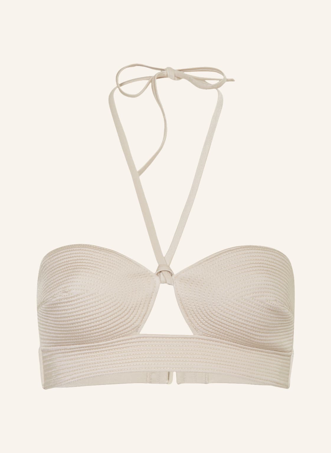 Image of Calvin Klein Bralette-Bikini-Top Ck Black Structured beige