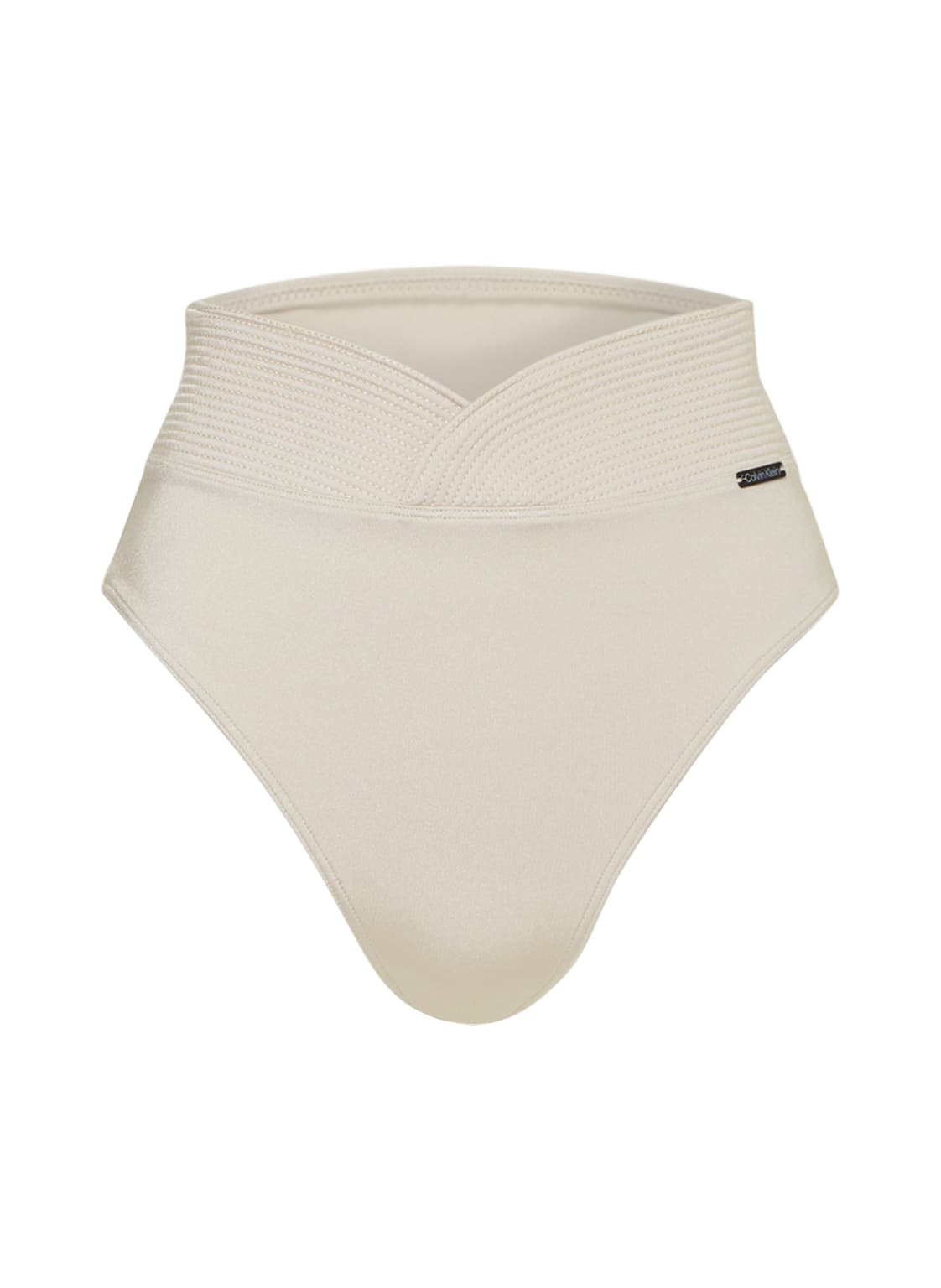Image of Calvin Klein High-Waist-Bikini-Hose Ck Black Structured beige