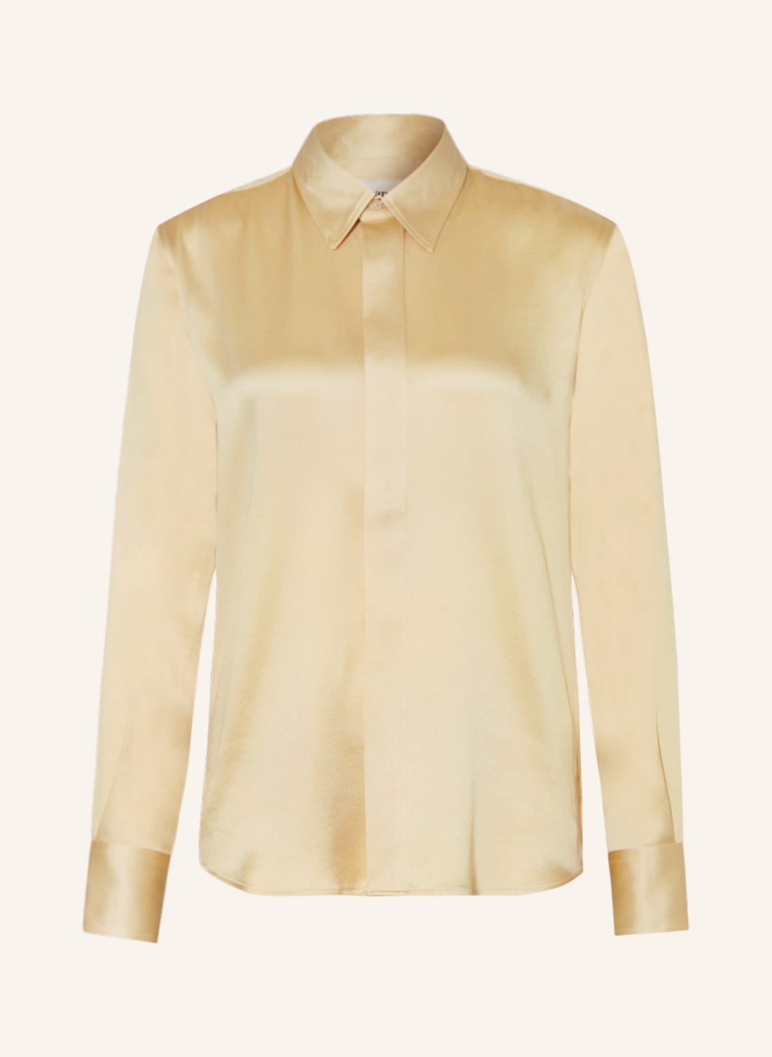 Image of Ami Paris Hemdbluse Mit Seide beige