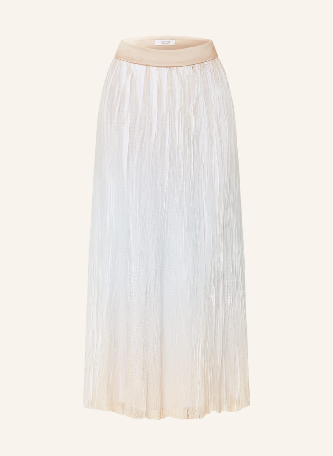 Image of Peserico Plisseerock Mit Seide blau