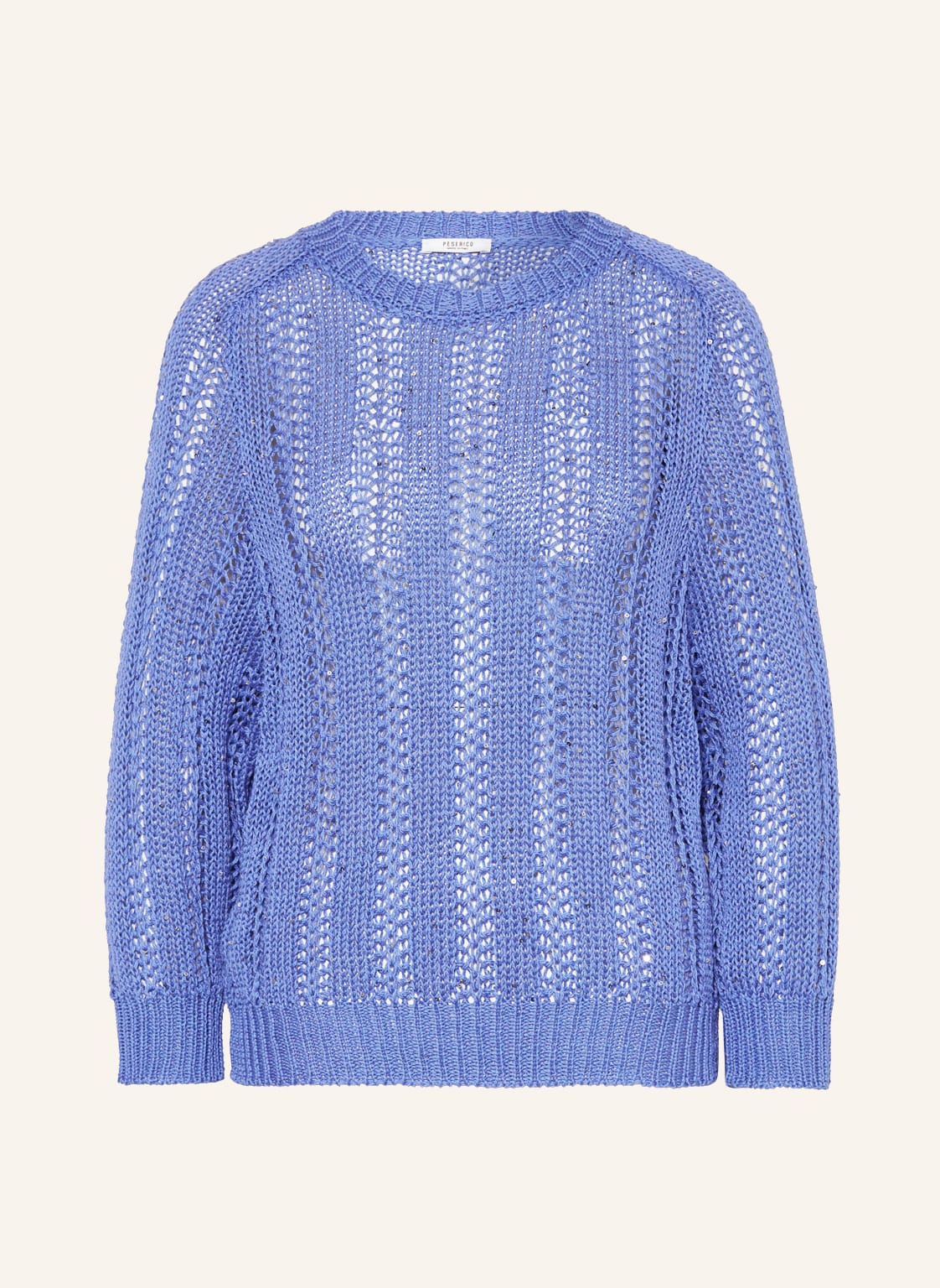 Image of Peserico Pullover Mit Pailletten blau