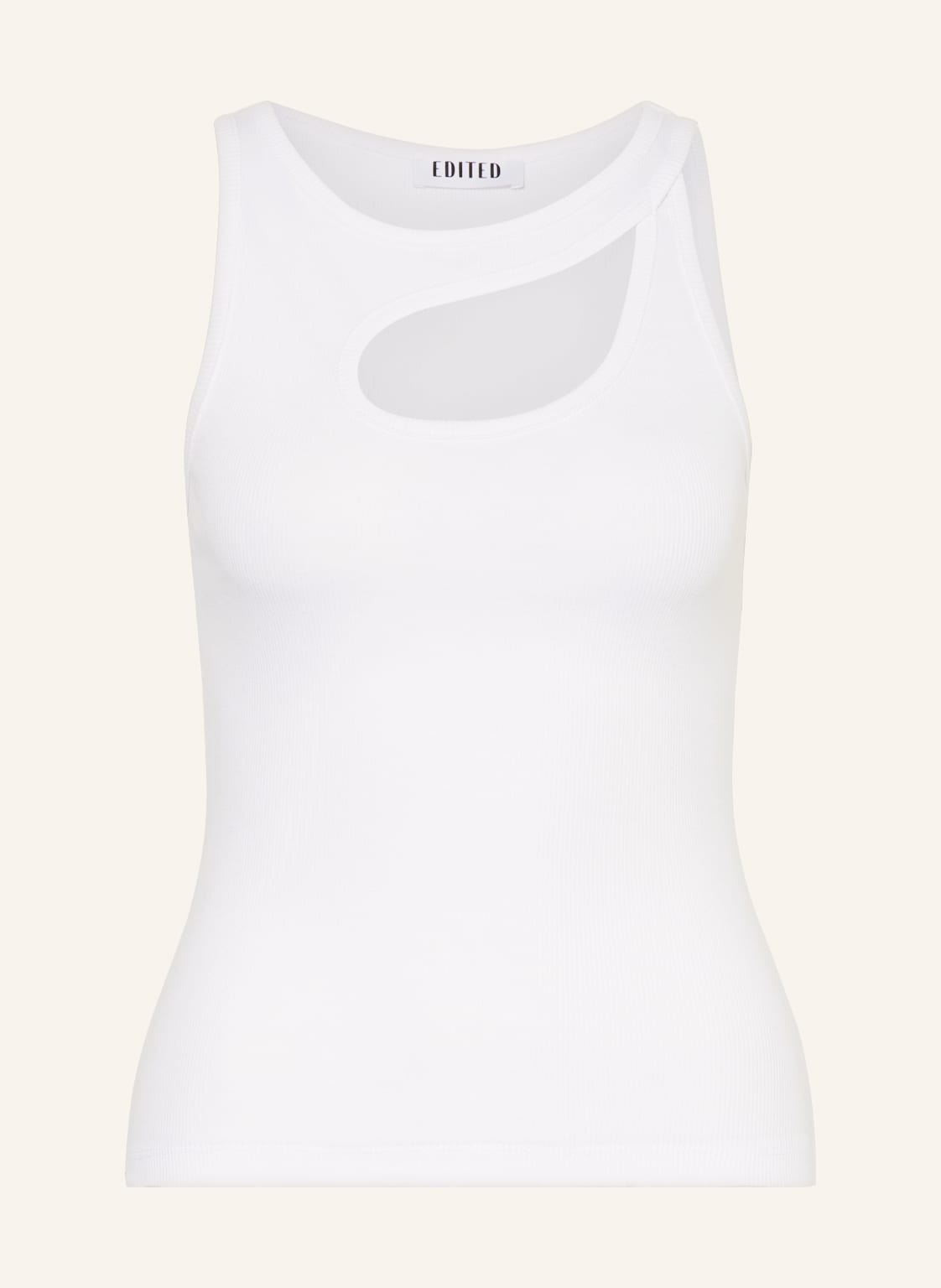 Image of Edited Top Ursel Mit Cut-Out weiss