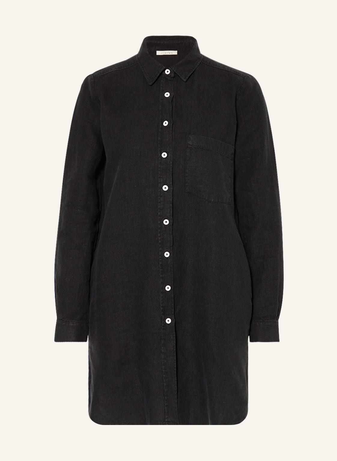 Image of Lilienfels Hemdbluse Aus Leinen schwarz