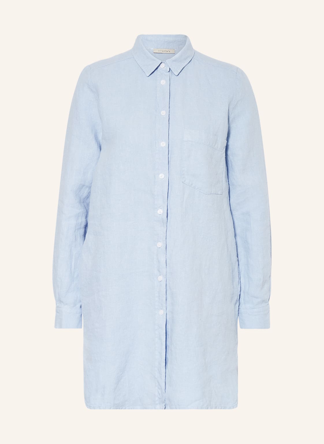 Image of Lilienfels Hemdbluse Aus Leinen blau