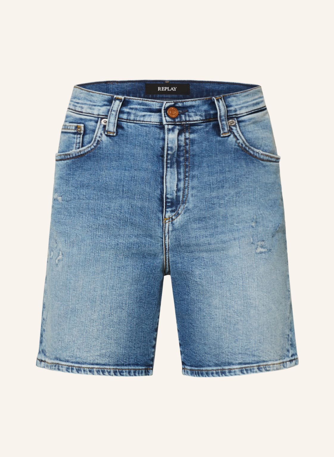 Image of Replay Jeansshorts Shirbey blau