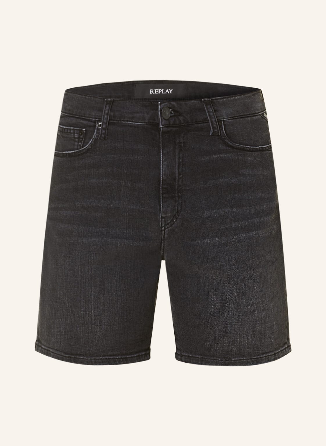 Image of Replay Jeansshorts Shirbey schwarz