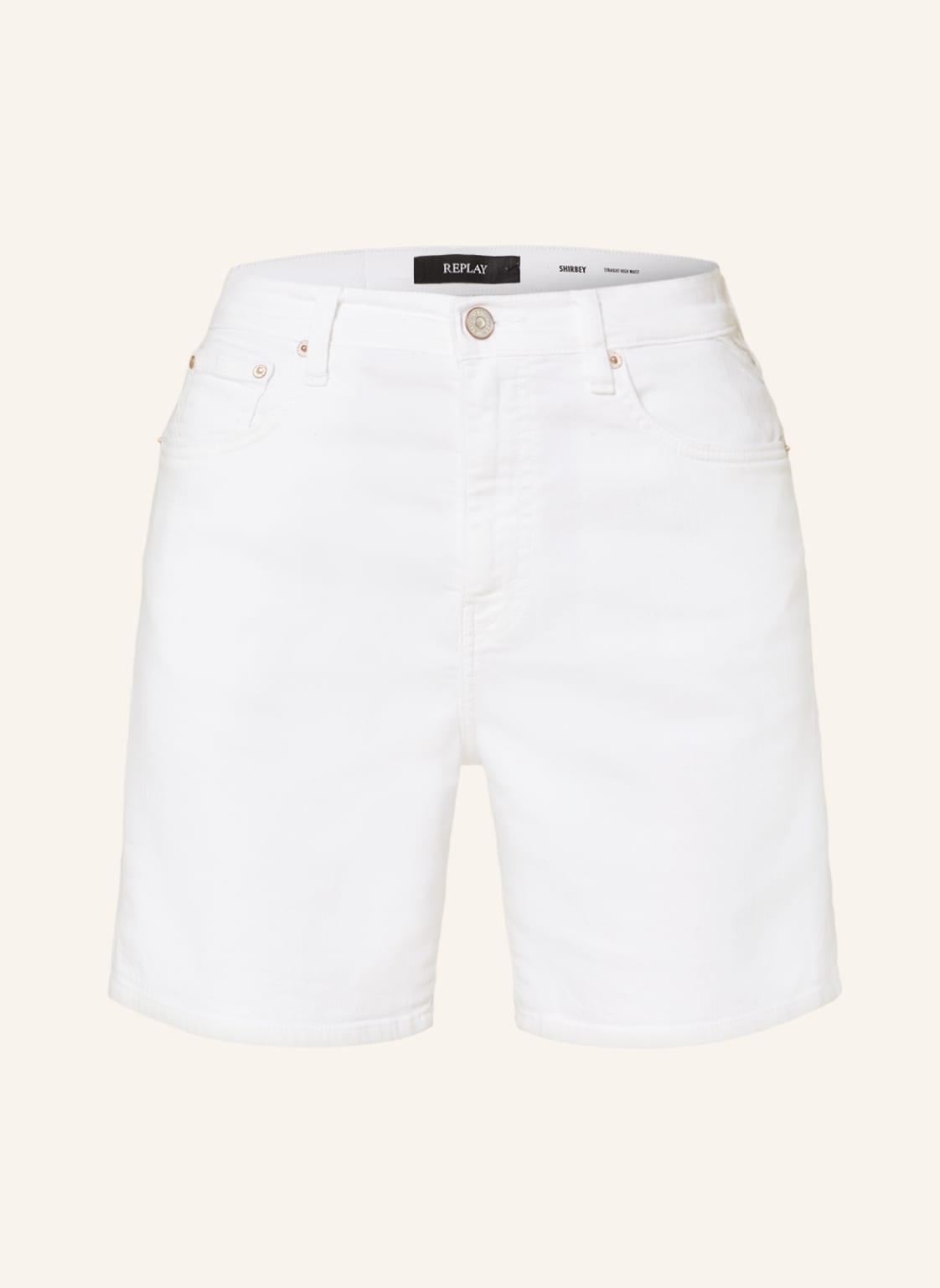 Image of Replay Jeansshorts Shirbey weiss
