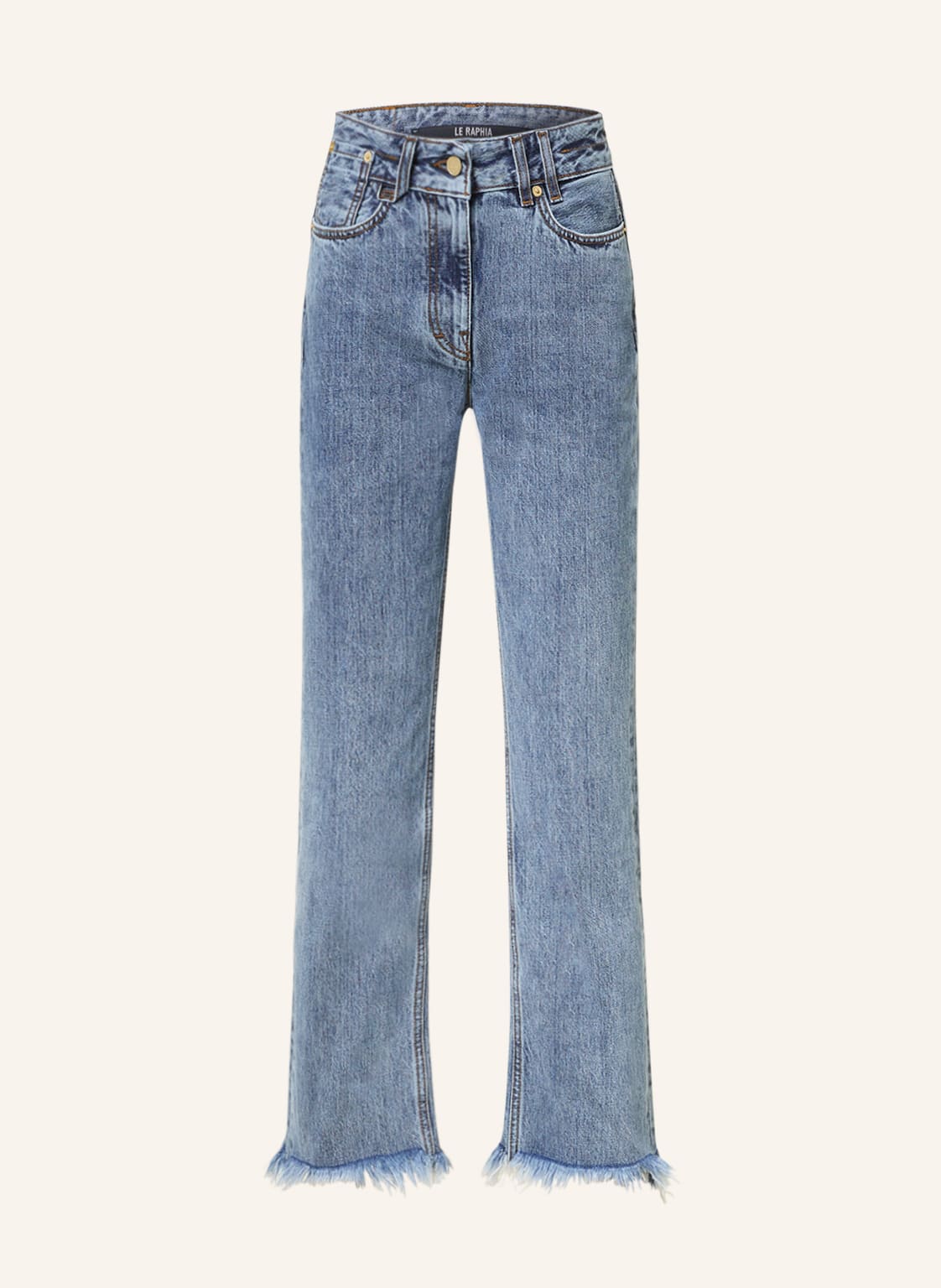 Image of Jacquemus Bootcut Jeans Le De Nimes Court Articha blau