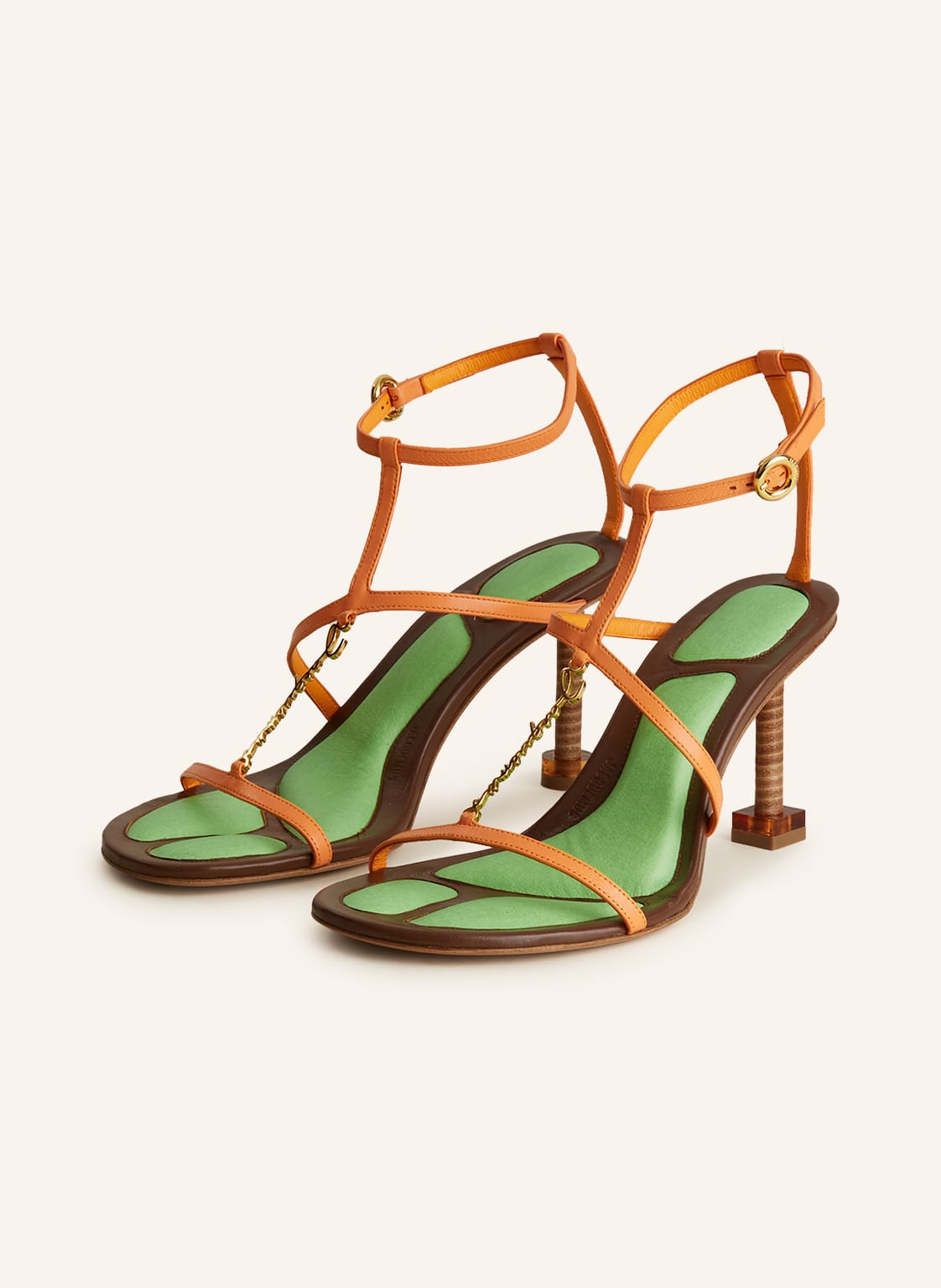 Image of Jacquemus Sandaletten Les Sandales Pralu orange