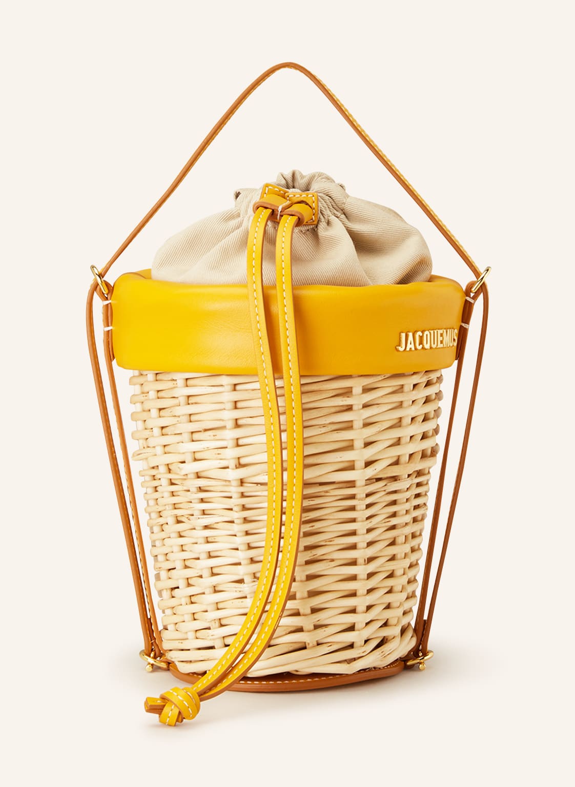 Image of Jacquemus Umhängetasche Le Panier Seau gelb