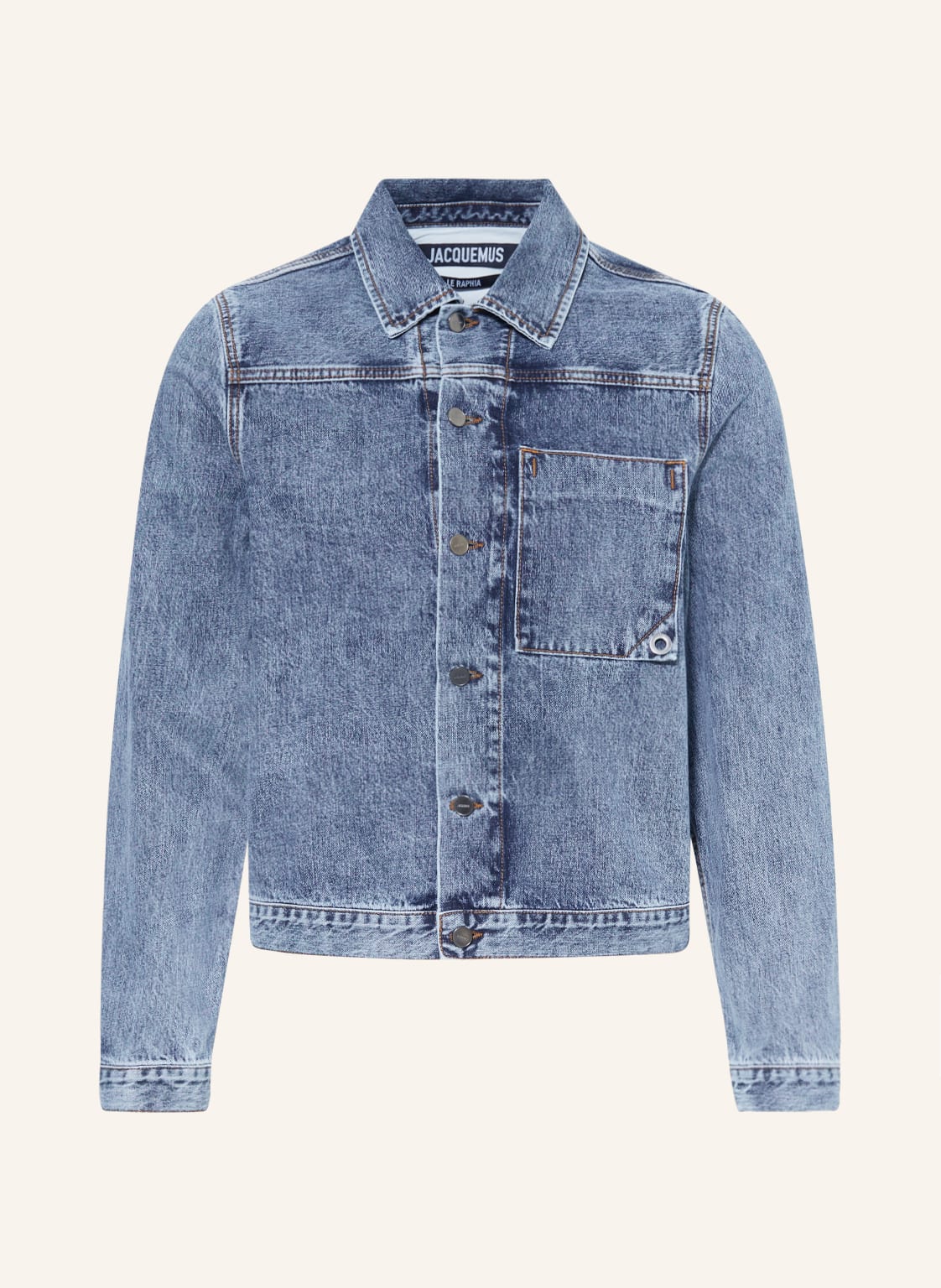 Image of Jacquemus Jeansjacke La Veste De-Nimes Jao blau