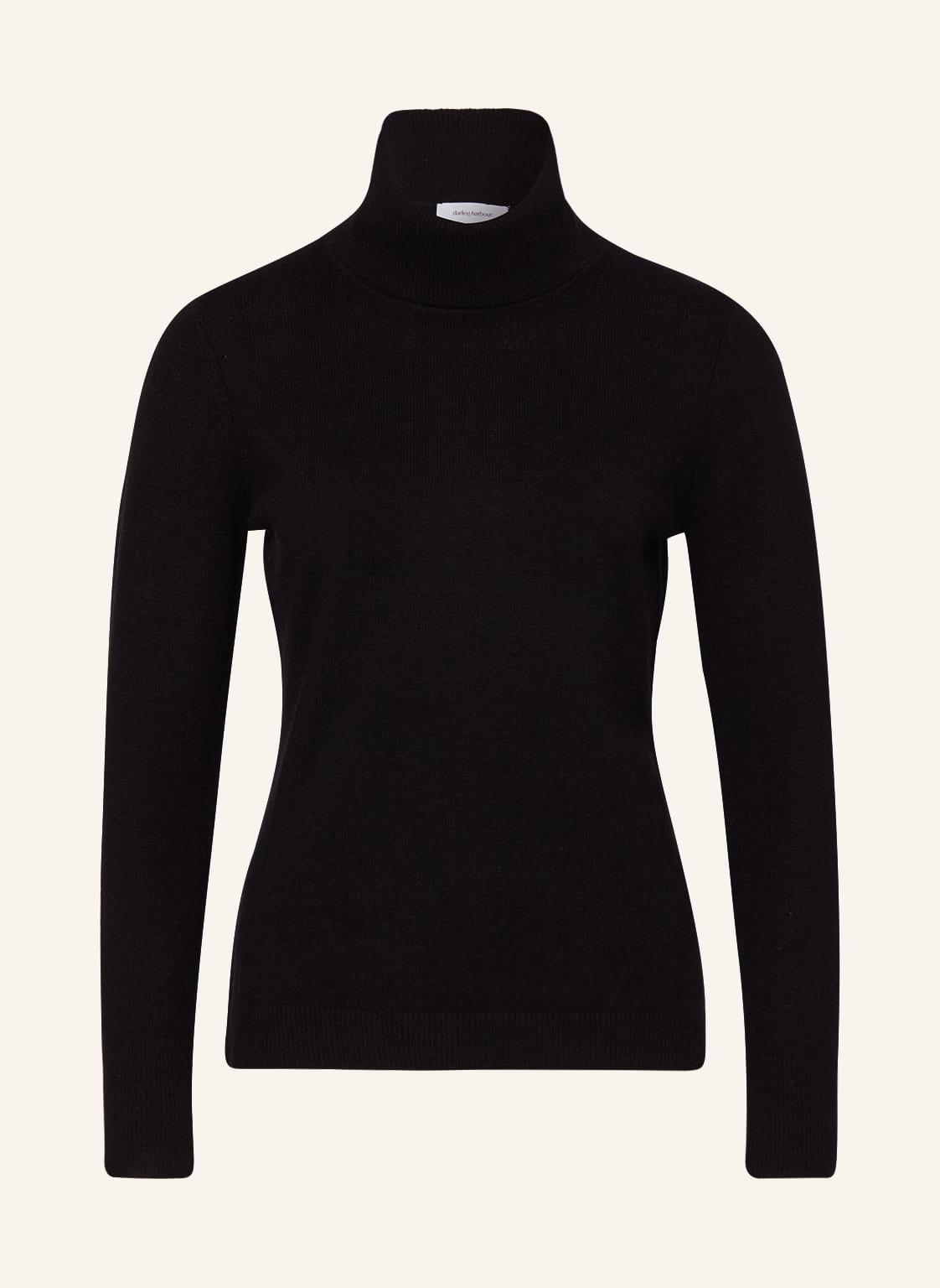 Image of Darling Harbour Rollkragenpullover Aus Cashmere schwarz