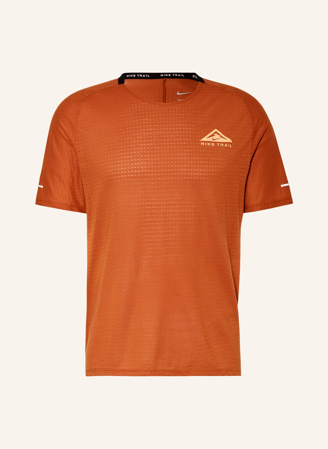 Image of Nike Laufshirt Dri-Fit Trail Solar Chase orange