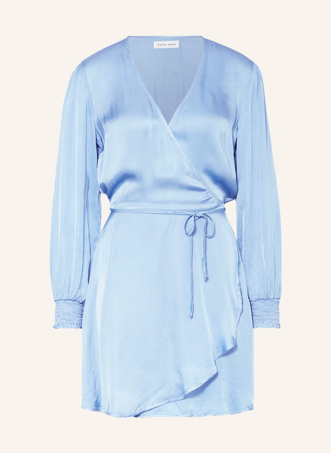 Image of Bella Dahl Wickelkleid Aus Satin blau