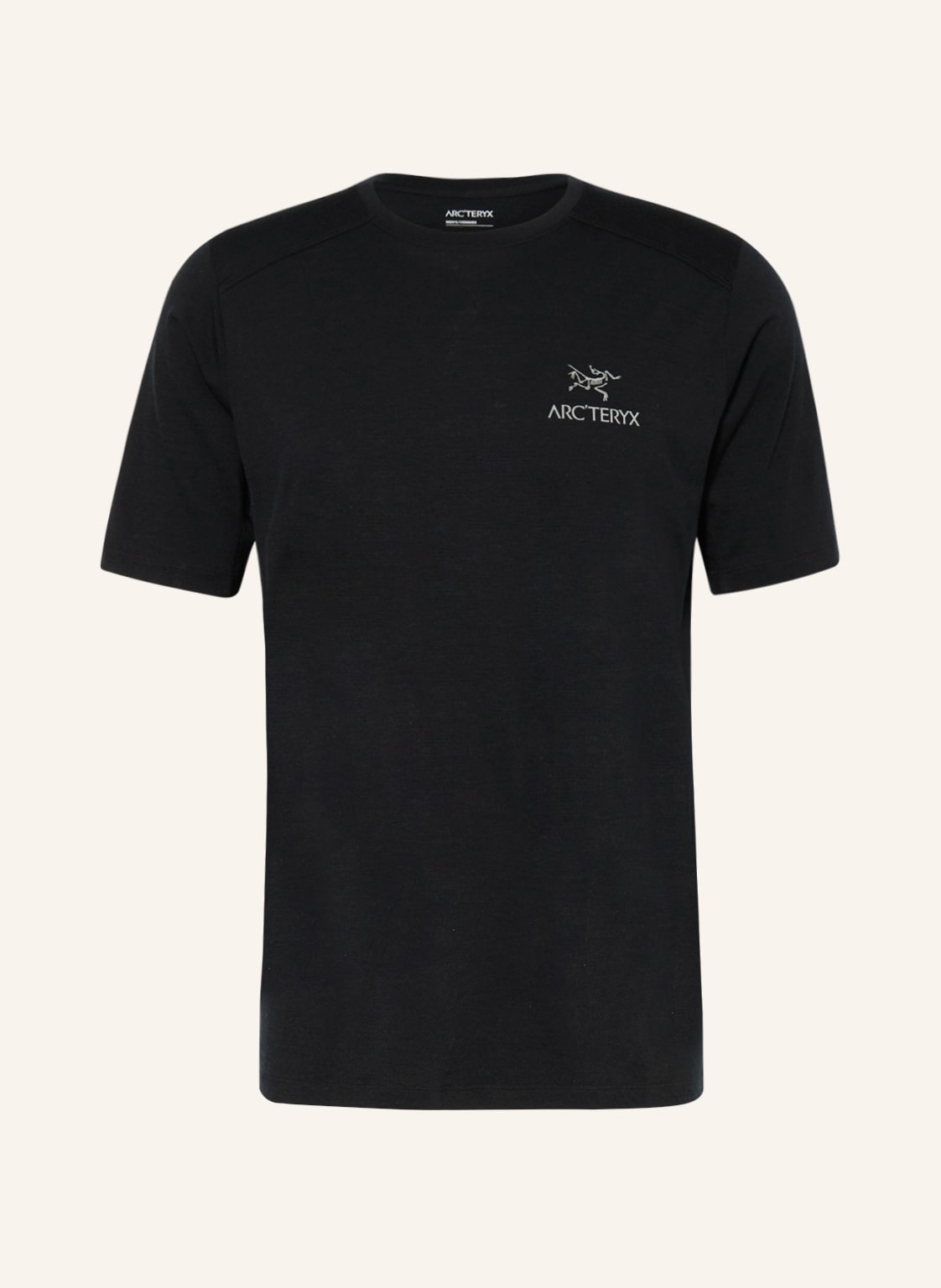 Image of Arc'teryx T-Shirt Ionia Aus Merinowolle schwarz