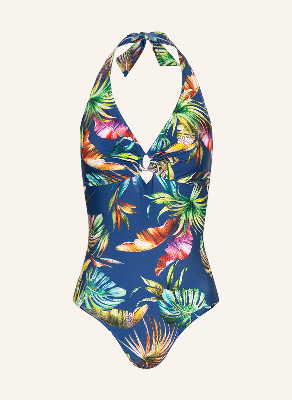 Image of Lidea Neckholder-Badeanzug Plunge blau