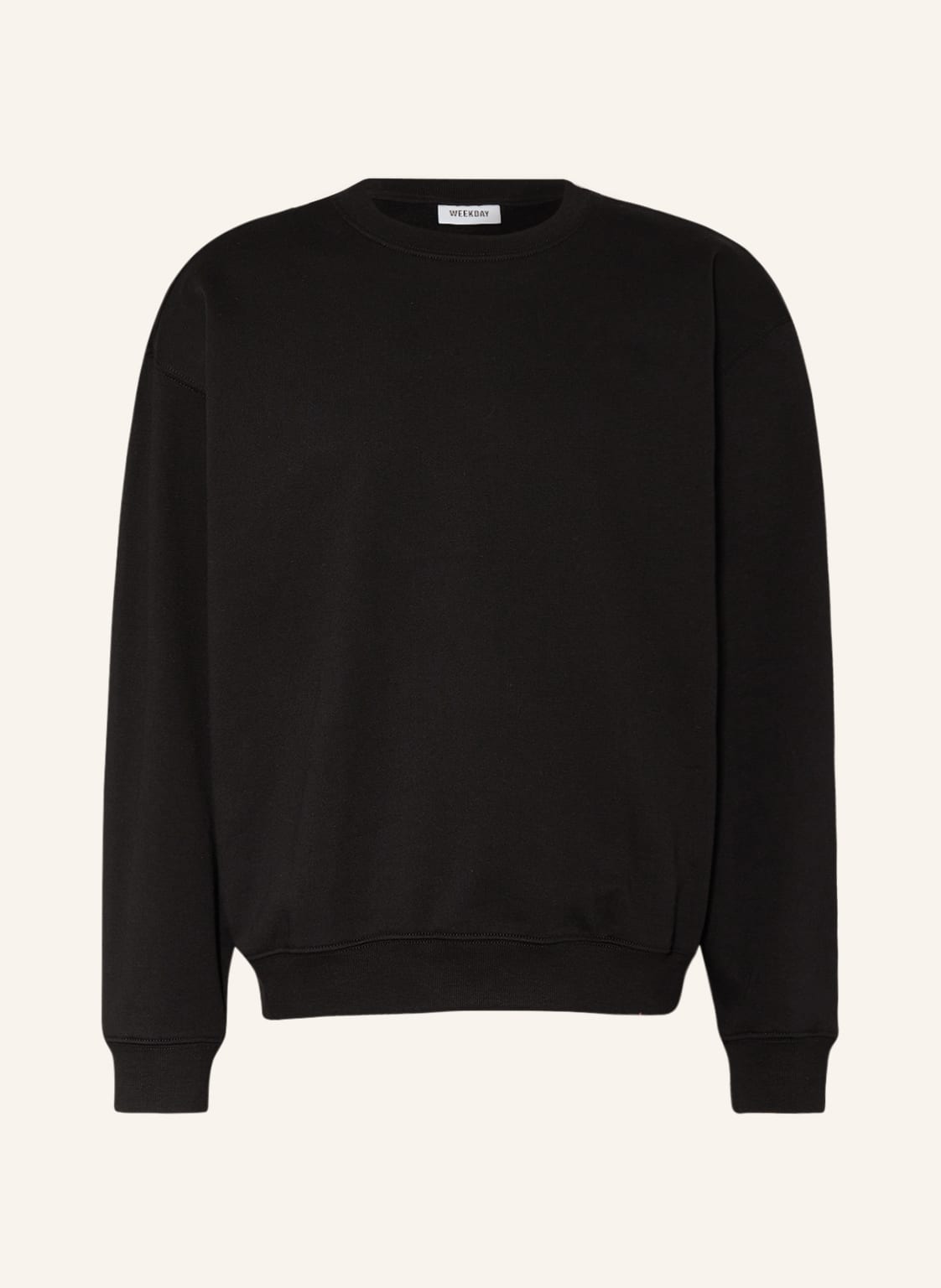 Image of Weekday Oversized-Sweatshirt schwarz