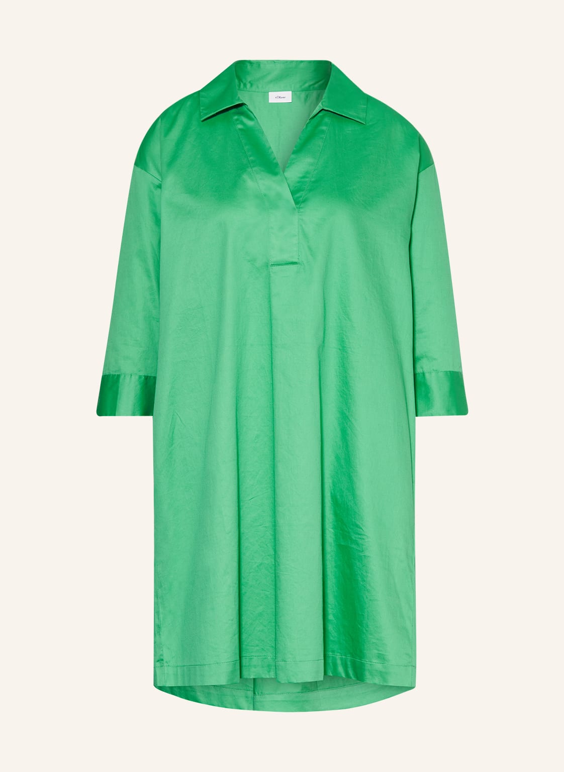 Image of S.Oliver Black Label Kleid Mit 3/4-Arm gruen
