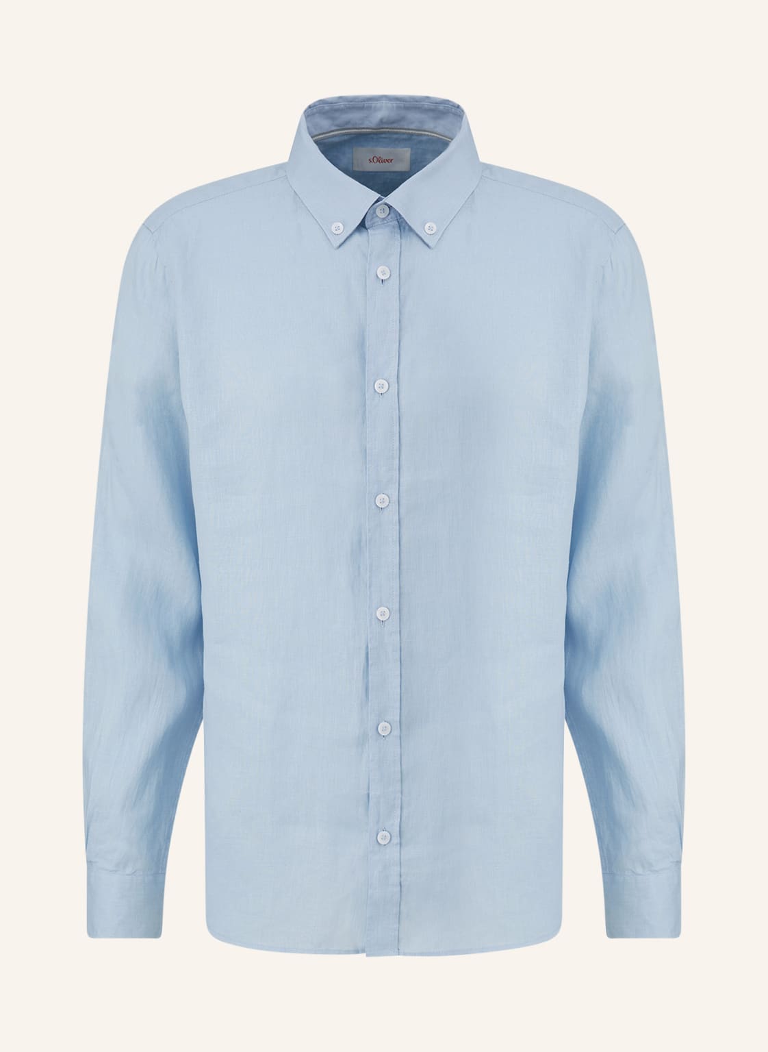 Image of S.Oliver Red Leinenhemd Regular Fit blau