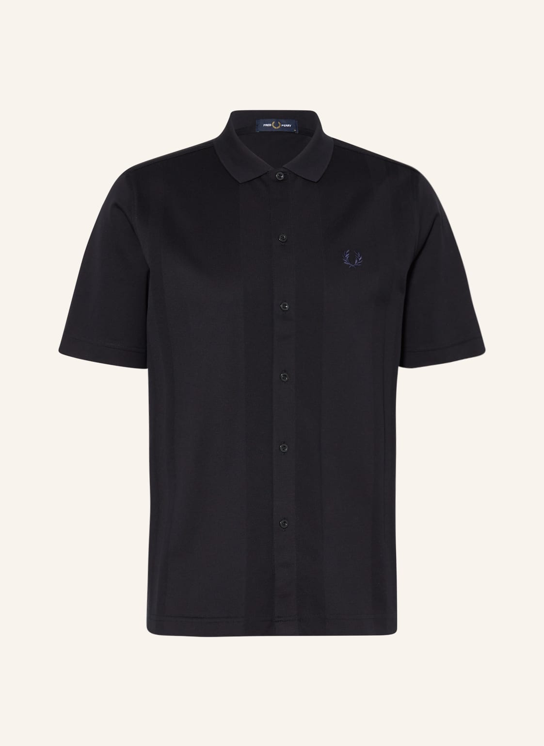 Image of Fred Perry Kurzarm-Hemd Regular Fit blau