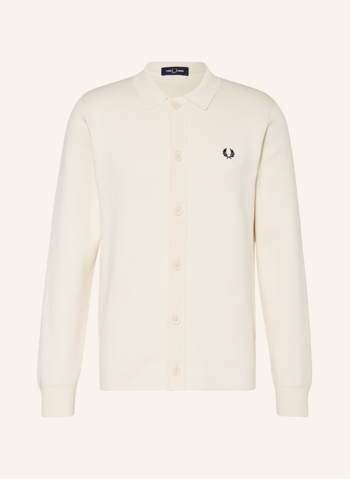 Image of Fred Perry Strickjacke weiss