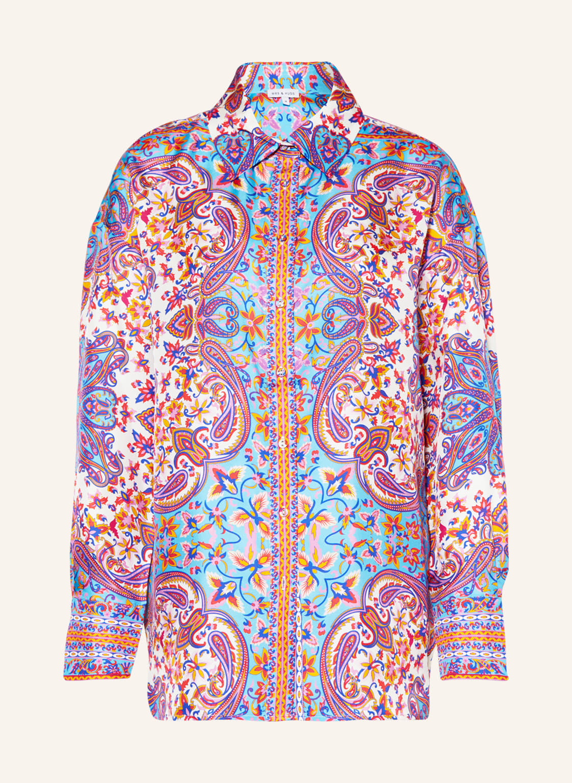 Image of Mrs & Hugs Hemdbluse Aus Seide pink