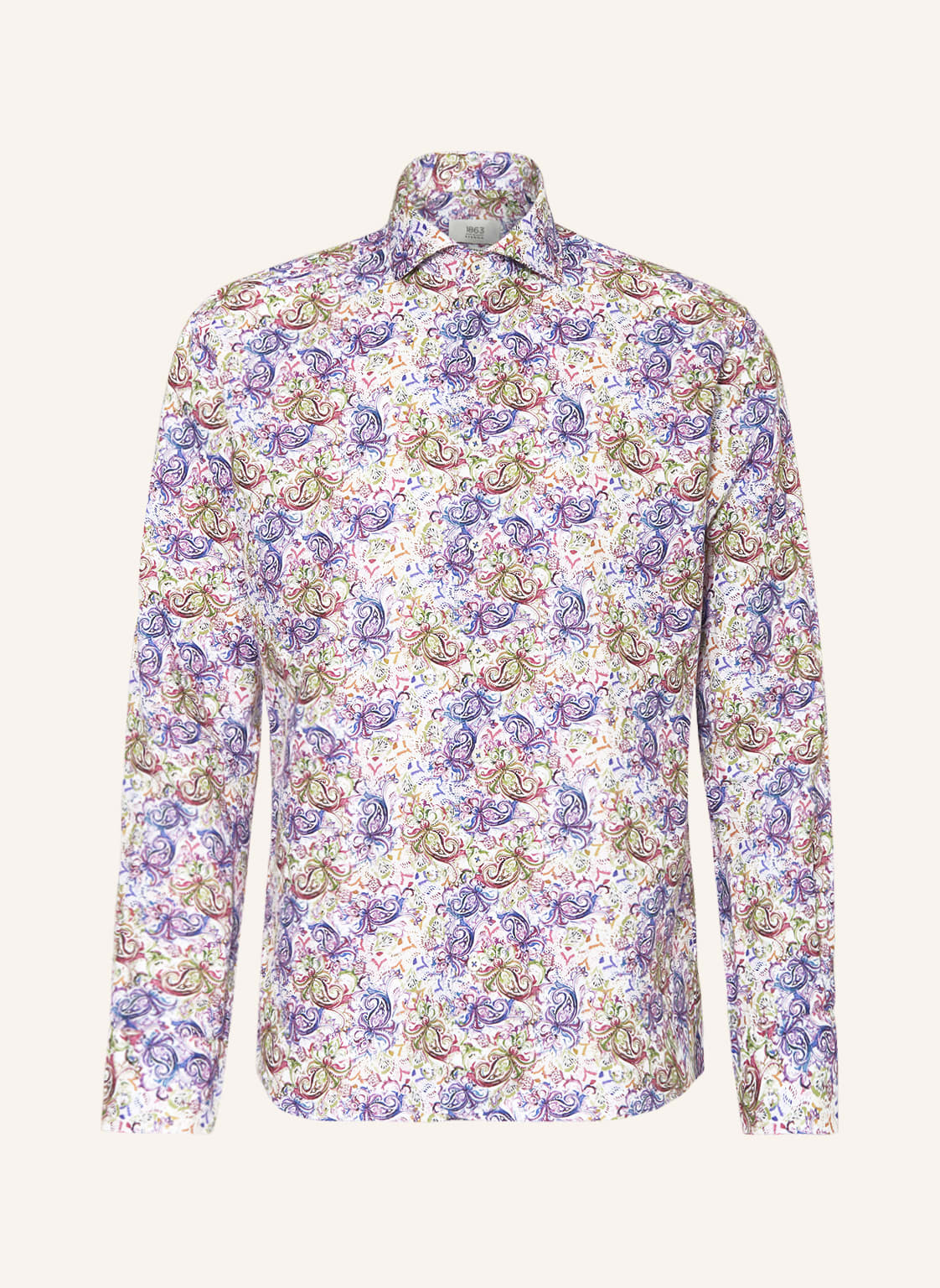 Image of Eterna 1863 Hemd Modern Fit Mit Leinen gruen