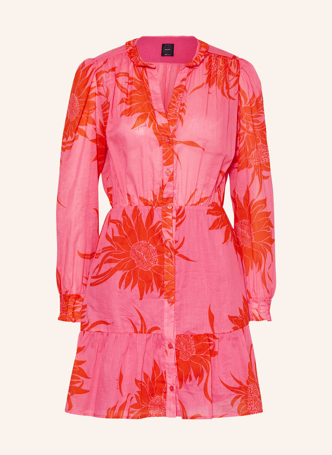 Image of Pinko Hemdblusenkleid pink