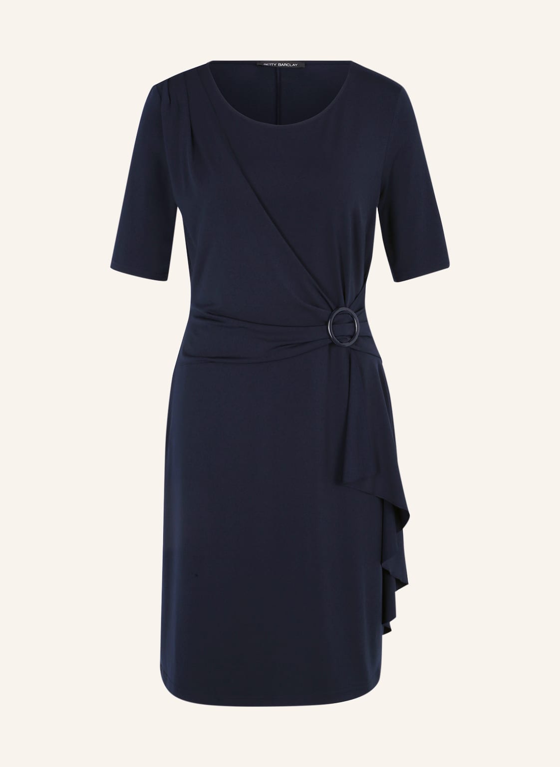 Image of Betty Barclay Jerseykleid In Wickeloptik blau