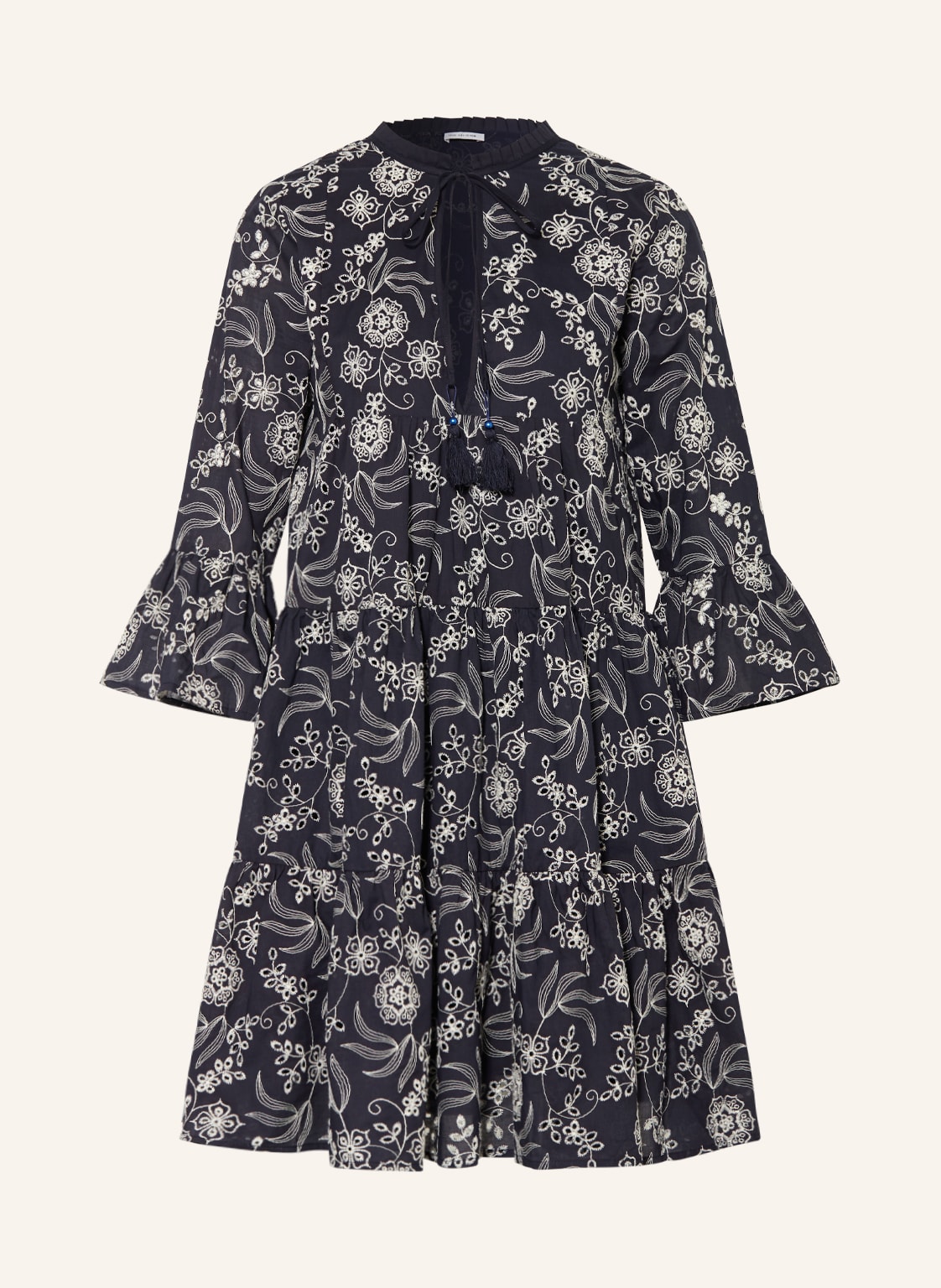 Image of True Religion Kleid Mit Lochstickereien blau