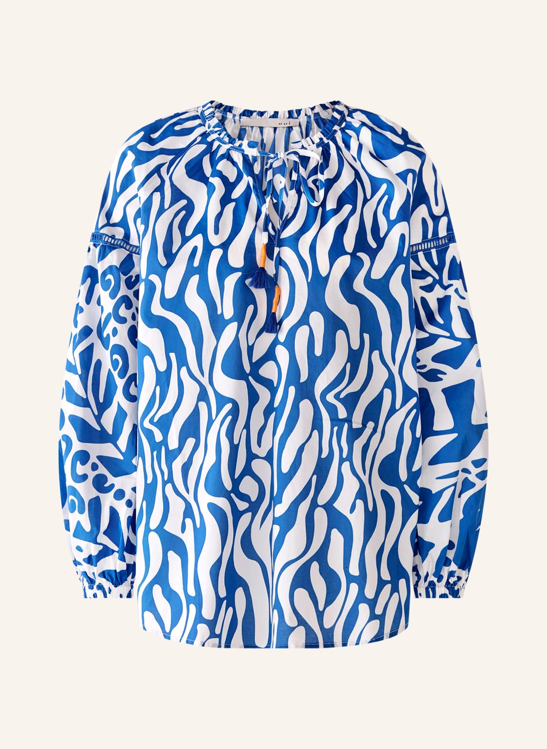 Image of Oui Blusenshirt blau