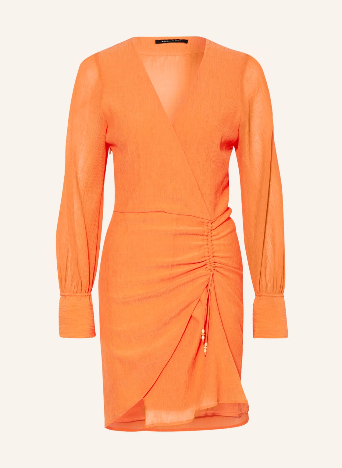 Image of Magali Pascal Kleid Myrtle In Wickeloptik orange