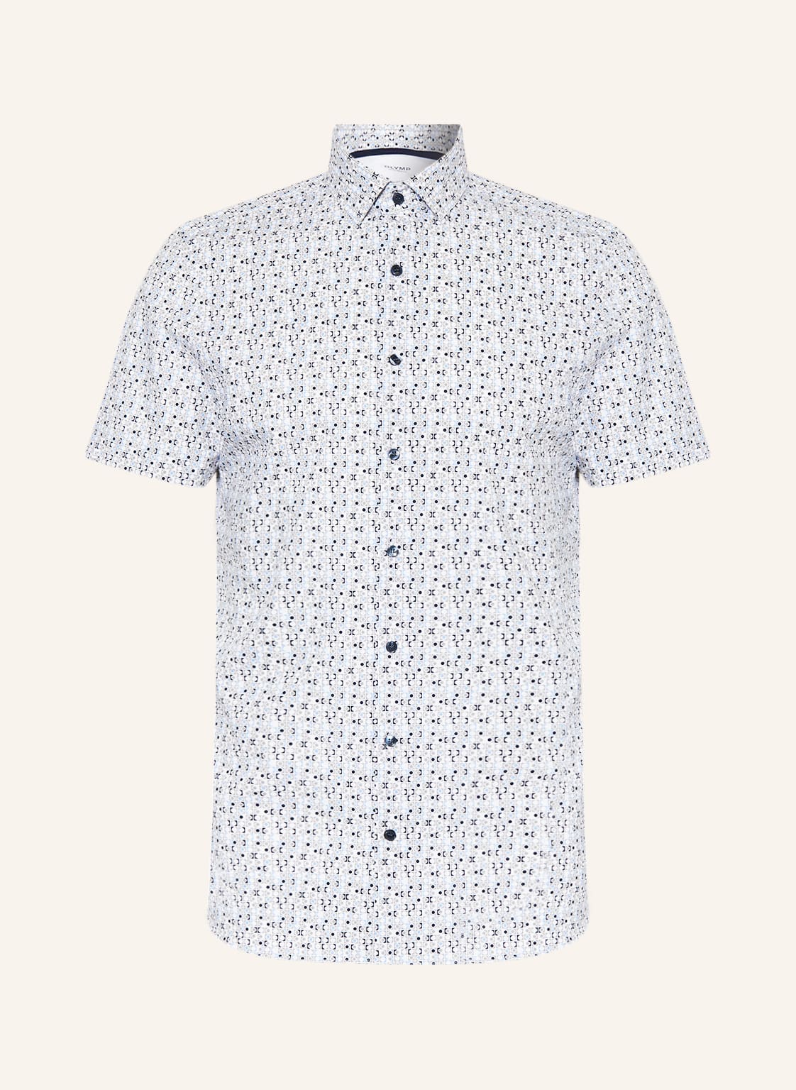 Image of Olymp Kurzarm-Hemd Level Five 24/Seven Body Fit beige