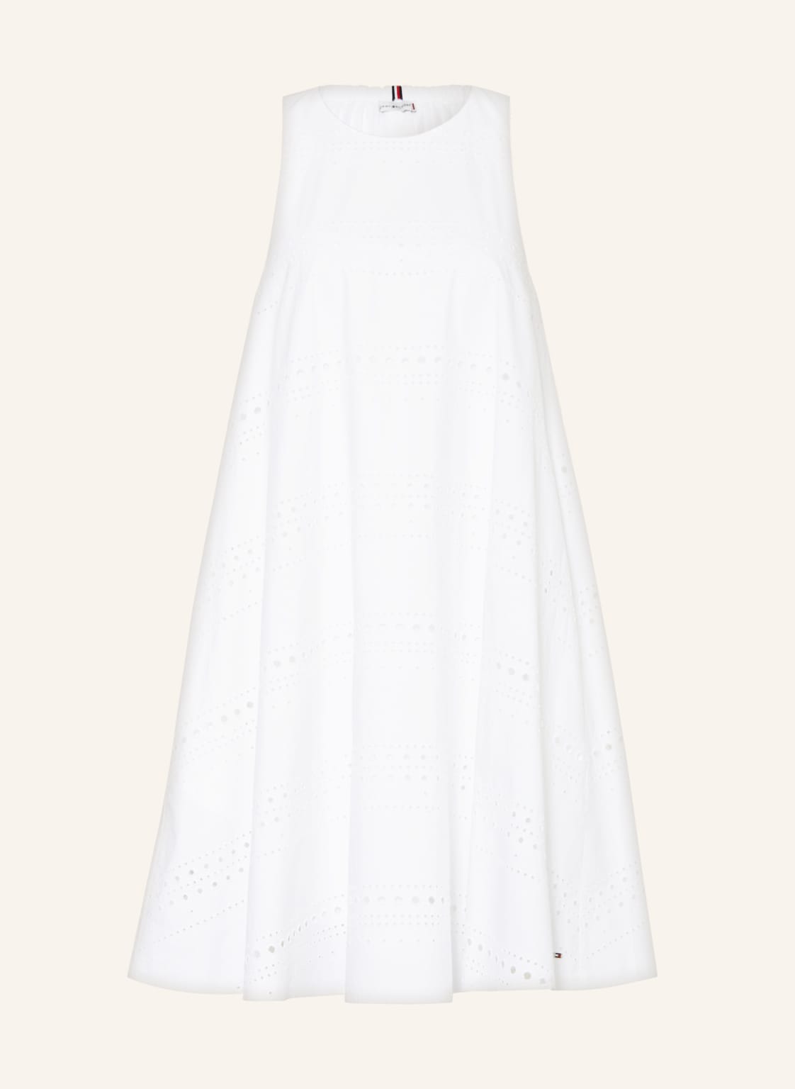 Image of Tommy Hilfiger Kleid Aus Lochspitze weiss