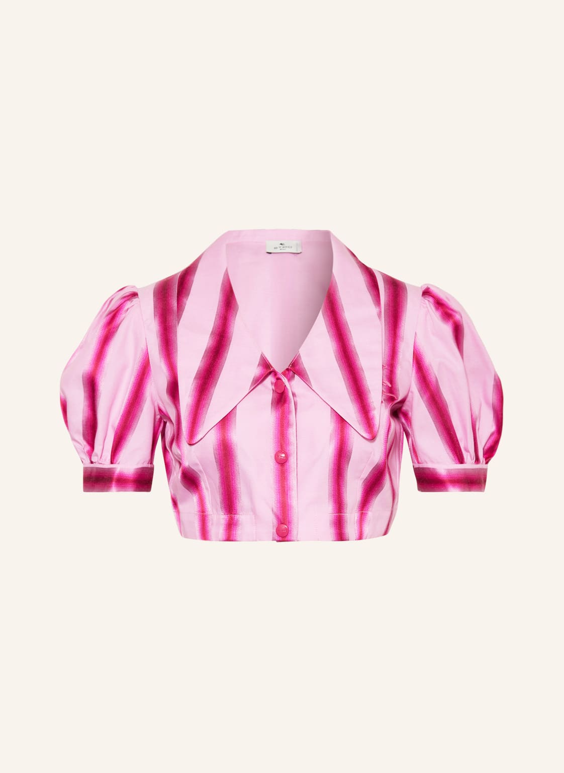 Image of Etro Cropped-Hemdbluse pink