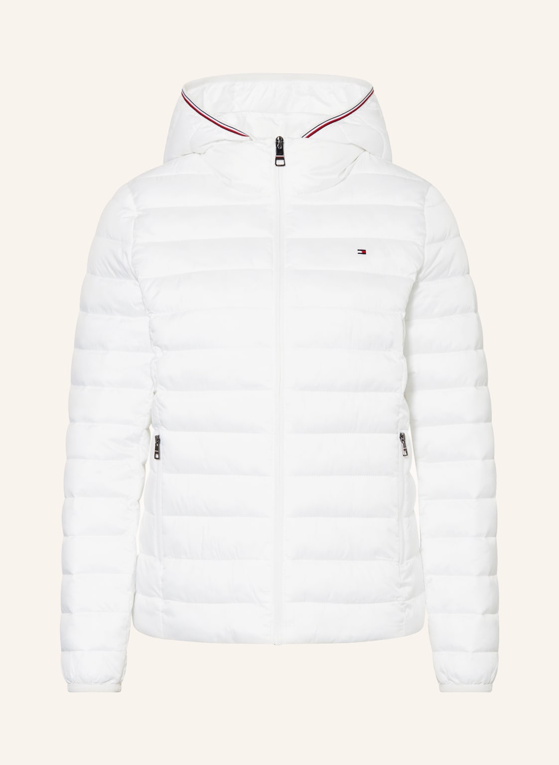Image of Tommy Hilfiger Steppjacke Mit Abnehmbarer Kapuze weiss