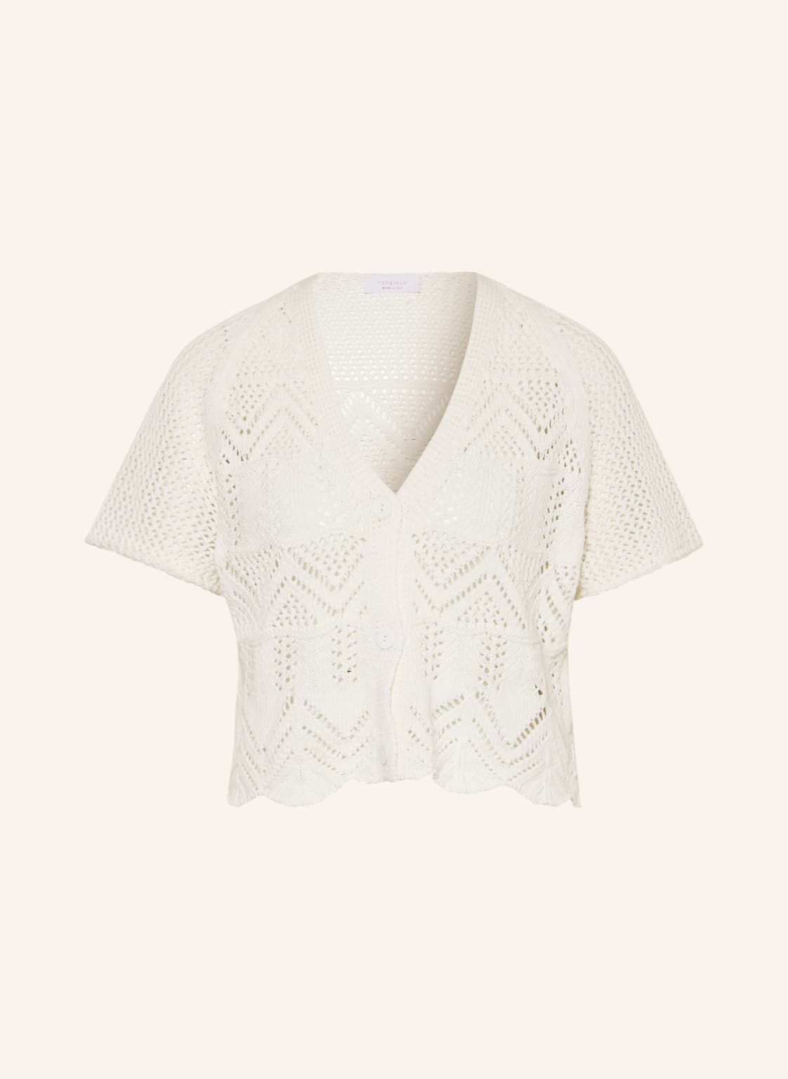 Image of Rich&Royal Strickjacke weiss