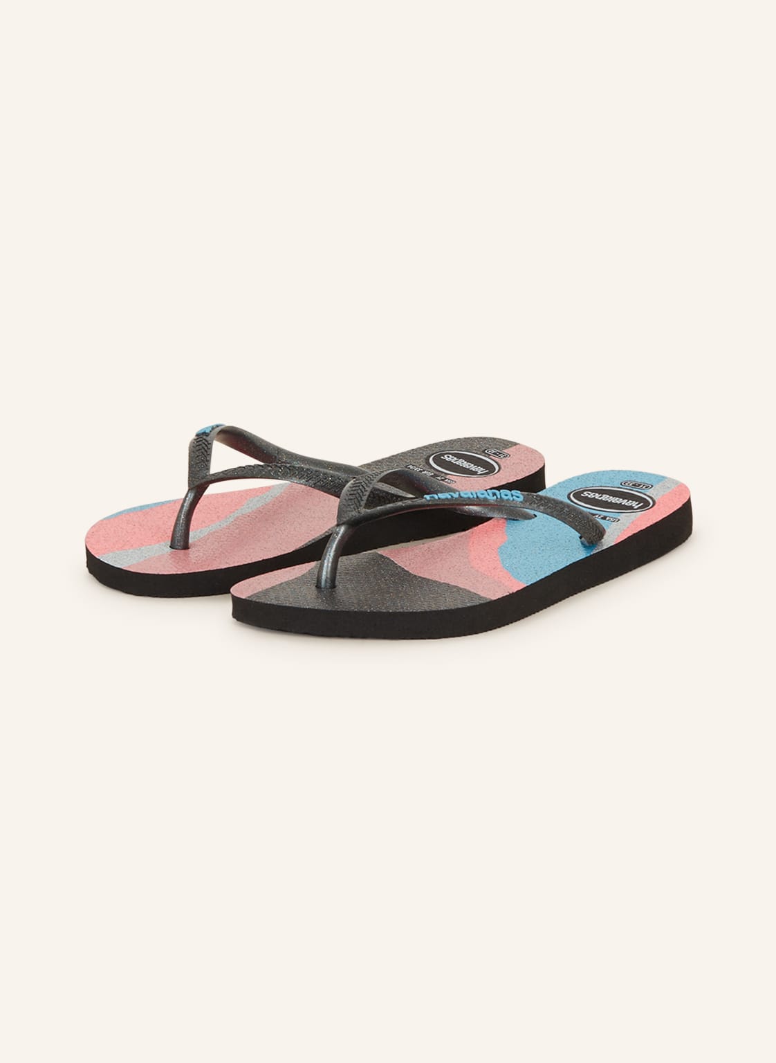 Image of Havaianas Zehentrenner Glow schwarz