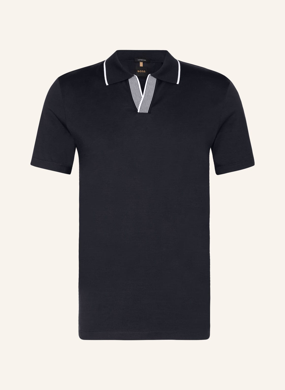 Image of Boss Jersey-Poloshirt T-Palau Mit Seide blau