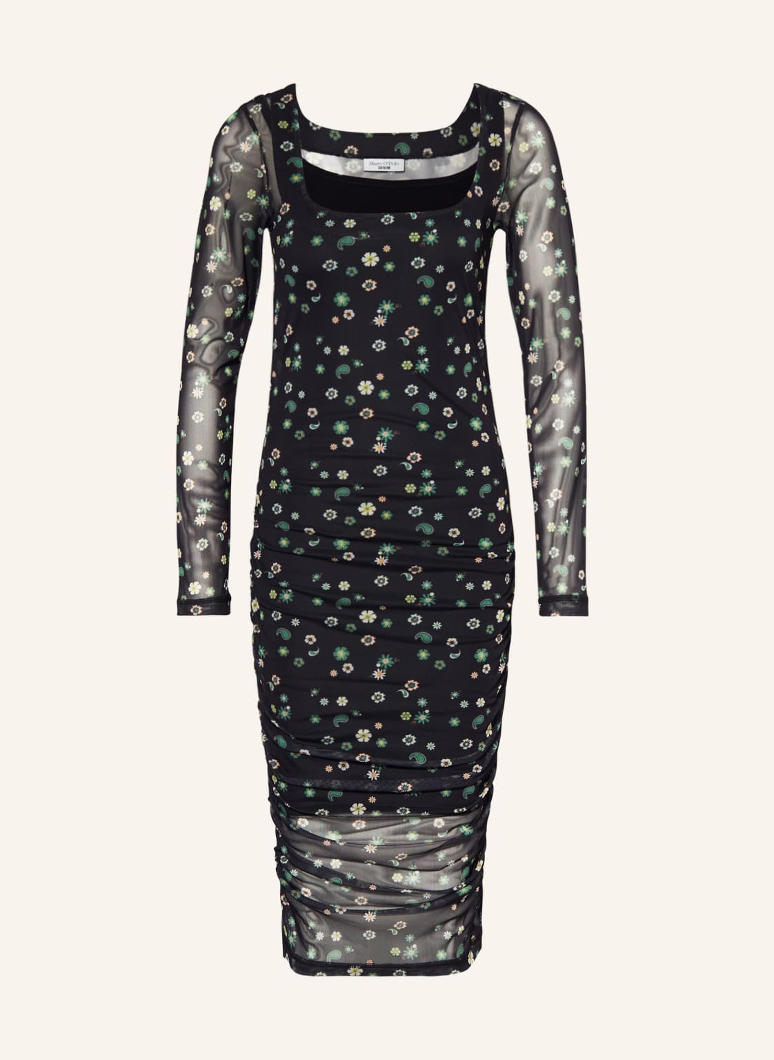 Image of Marc O'polo Denim Mesh-Kleid schwarz