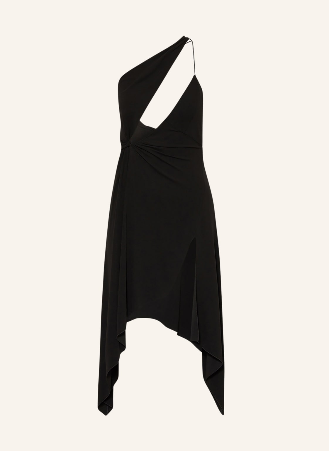 Image of Coperni One-Shoulder-Kleid Mit Cut-Outs schwarz