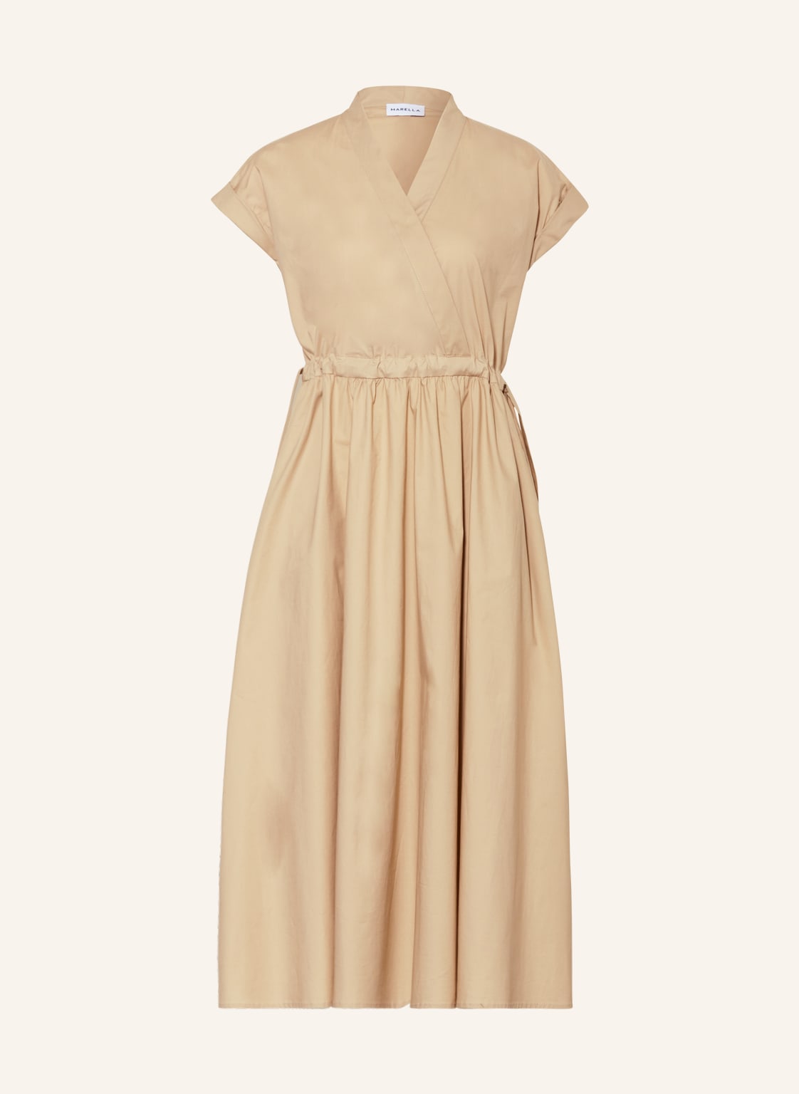 Image of Marella Kleid Troupe In Wickeloptik beige