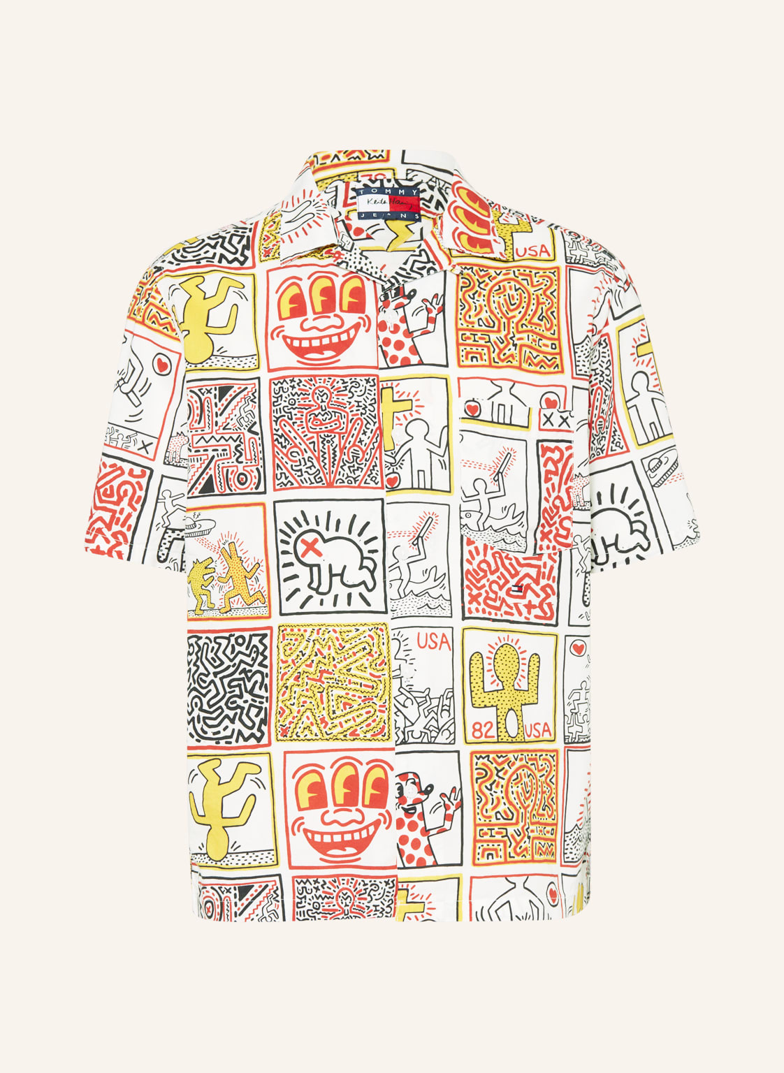 Image of Tommy Jeans Resorthemd Comfort Fit orange