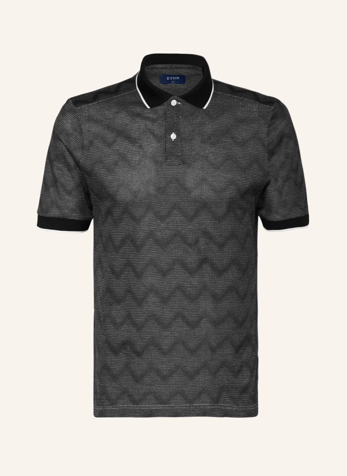 Image of Eton Poloshirt Slim Fit schwarz